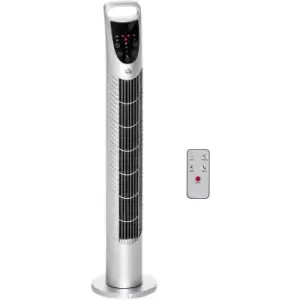 78.5cm Oscillation Tower Fan with Remote Control 40W 3-Speed Wind Silver - Homcom