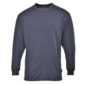 Base Layer Thermal Top Long Sleeve Charcoal M