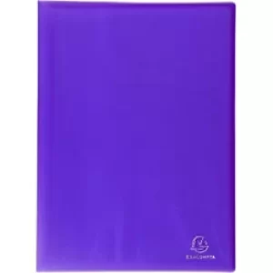 Exacompta Display Book 85366E A4 Purple 30 Pockets Pack of 12
