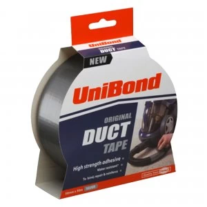 Unibond 50mm x 50m Duct Tape - Silver