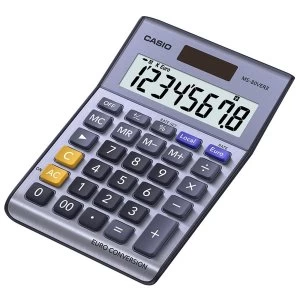 Casio MS80VER Desk Calculator with Euro Conversion