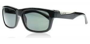 Bolle Jude Sunglasses Shiny Black 11831 Polariserade 57mm