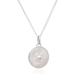 Rachel Jackson London Silver Cancer Zodiac Art Coin Necklace