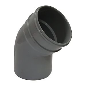 FloPlast SP435G Soil Pipe 135 Deg Offset Bend - Grey 110mm