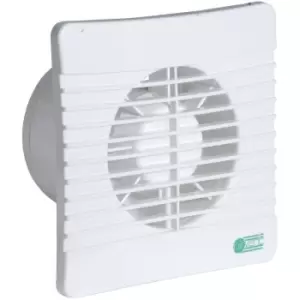 Airvent 100mm Low Profile Extractor Fan Standard in White ABS