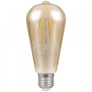 Crompton LED ES E27 ST64 Filament Antique 7.5W Dimmable - Extra Warm White