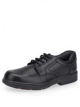 Start-rite Boys Isaac School Shoes - Black Leather, Size 4.5 Older
