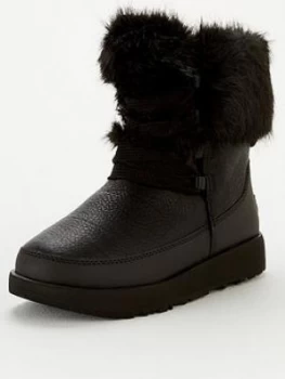 UGG Gracie Waterproof Calf Boot - Black, Size 4, Women
