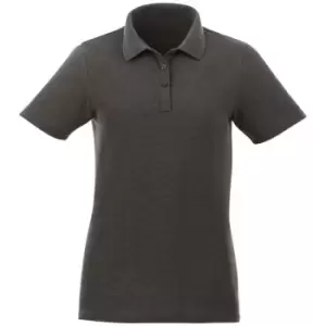 Elevate Liberty Womens/Ladies Private Label Short Sleeve Polo Shirt (M) (Heather Charcoal)