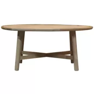 Gallery Direct Kingham Coffee Table Round / Brown / Round