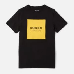 Barbour Boys' Black Logo T-Shirt - Black - M