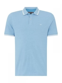 Mens Michael Kors Polo Tipped Greenwich Stretch Sky Blue