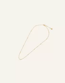 Accessorize Womens Gold-Plated Brass 14ct Pearl Beaded Necklace, Size: 50cm