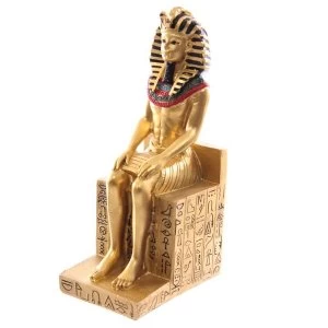 Gold Egyptian Seated Ramases (Pack Of 6) Figurine