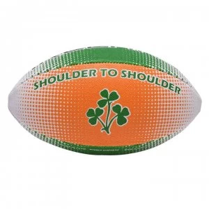 Team Ireland Rugby Ball - Green/Wt/Orange
