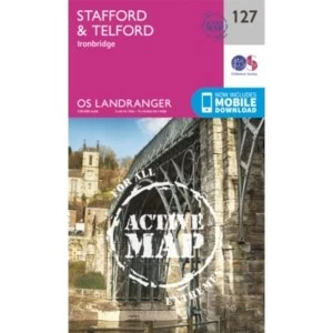 Stafford & Telford, Ironbridge by Ordnance Survey (Sheet map, folded, 2016)