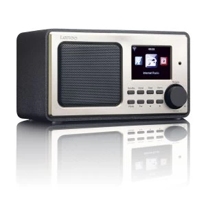 Lenco FM WiFi Digital Radio with USB Playback - Black/Silver