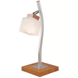 Dana Desk Lamp With Glass Shade, Rustic, 1x E14