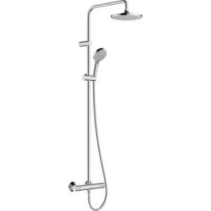 Hansgrohe Vernis Blend Thermostatic Bar Diverter Mixer Shower in Chrome Brass