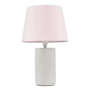 Austin Table Lamp with Dusty Pink Aspen Shade
