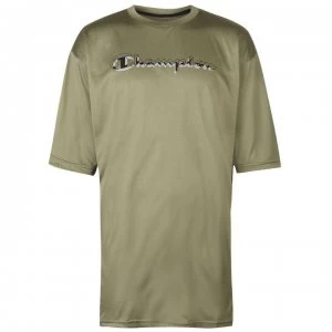 Champion Side Panel T Shirt Mens - Green/Black