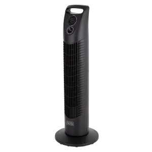 Black & Decker 30" Tower Fan with 2 Hour Timer - Black