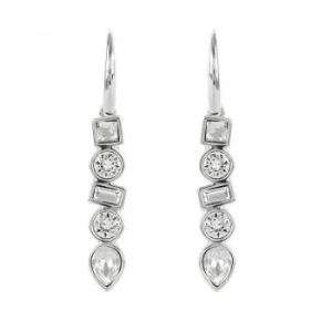 Ladies Adore Silver Plated Mixed Crystal Earrings