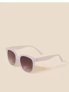 Accessorize Oversized Wayfarer Sunglasses, Purple, Women