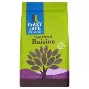 Crazy Jack Organic Sun Dried Raisins 375g