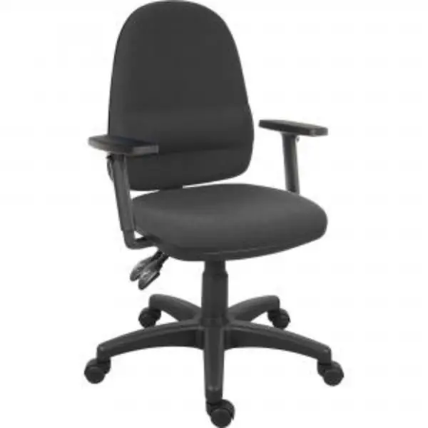 ErgoTwin Fabric Ops Chair Adj Arms BK EXR13180TK