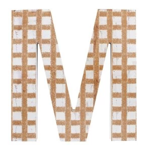 Letter M Wall Plaque