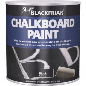 Blackfriar Chalkboard Paint for Renovating or Creating Chalkboards Black 250ml