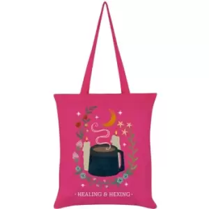 Grindstore - Healing & Hexing Tote Bag (One Size) (Pink)