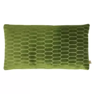 Rialta Geometric Rectangular Cushion Fern, Fern / 30 x 50cm / Polyester Filled