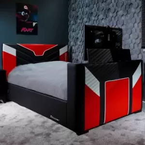 X Rocker Cerberus Side-lift Ottoman TV Gaming Bed - Double