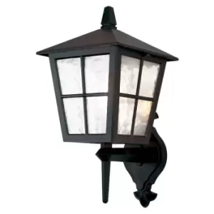 Canterbury 1 Light Outdoor Wall Lantern Light Black IP43, E27