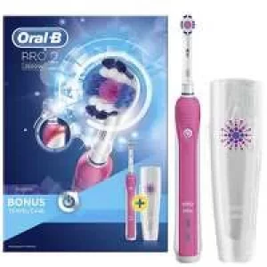 Oral-B Pro 2 2500 Pink CrossAction Electric Toothbrush