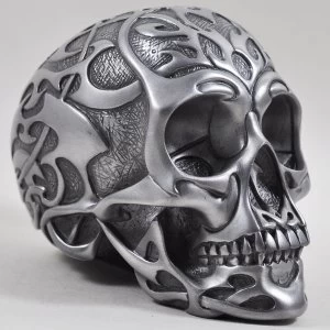 Celtic Tribal Silver Skull Design 2 (Medium)