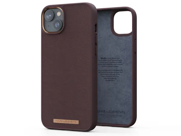 Njord byELEMENTS Genuine Leather Case for Apple iPhone 14 Plus Brown NA42GL05