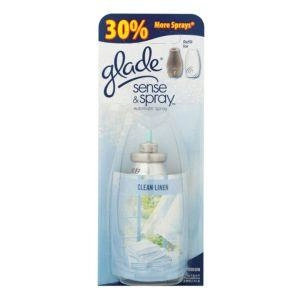 Glade Sense and Spray Clean Linen Air Freshener Refill 18ml - wilko