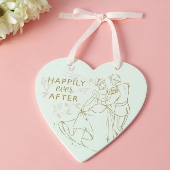 Happily Ever After Heart Plaque - Cinderella