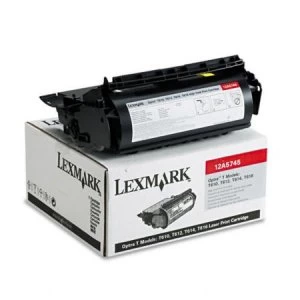 Lexmark 12A5745 Black Laser Toner Ink Cartridge