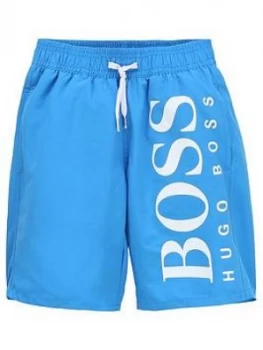Hugo Boss Classic Logo Swim Shorts Turquoise Size 10 Years Boys