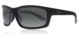 Maui Jim Kanaio Coast Sunglasses Matte Black 766-02MD Polariserade 61mm