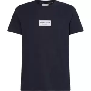 Calvin Klein Box Logo T Shirt - Blue