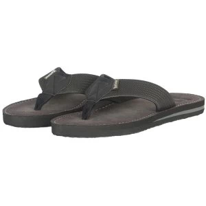 Barbour Mens Toeman Beach Sandals Black 8