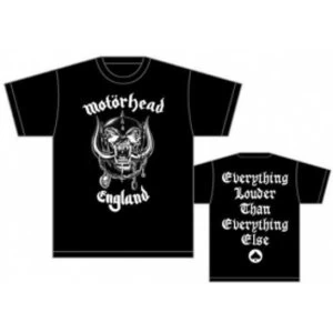 Motorhead England Mens T Shirt: Medium
