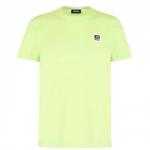 Diesel Logo T Shirt - Lime 5IS