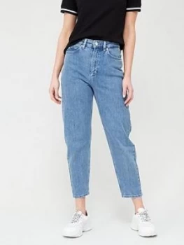 Calvin Klein Jeans Crop Mom Jeans - Blue