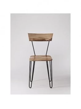 Swoon Set Of 2 Kyoto Dining Chairs - Natural Mango Wood/Black